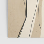 Abstract Line Art Nude Beige Poster Gallery Image 3