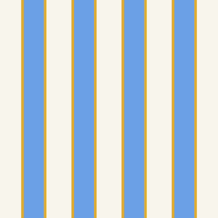 Vintage Cabana Stripe Blue And Gold Stripes Retro Boho Coastal Beach Vibe Coffee Mug Gallery Image 2
