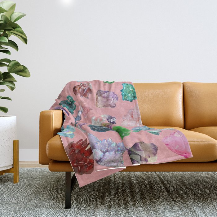 Magic Crystals Throw Blanket Gallery Image 1