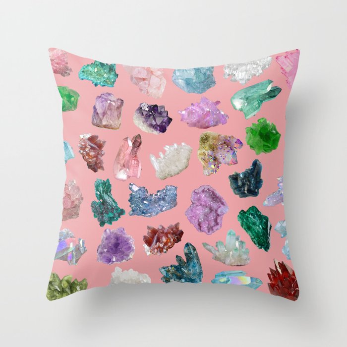 Magic Crystals Throw Pillow Gallery Image 1