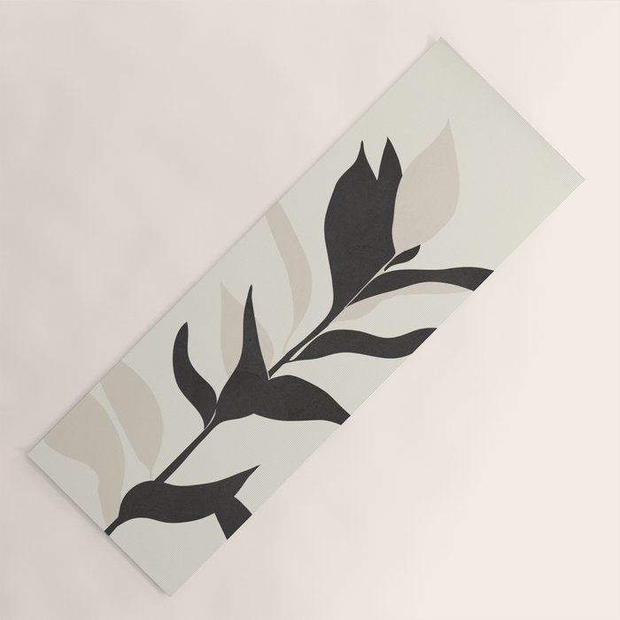 Abstract Minimal Plant Yoga Mat Gallery Image 1