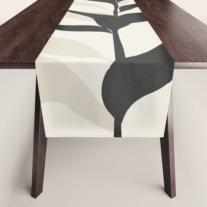 Abstract Minimal Plant Table Runner Gallery Image 1
