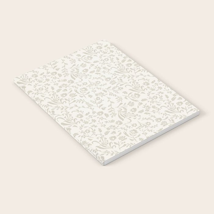 Beige Ditsy Toile Floral Notebook Gallery Image 2