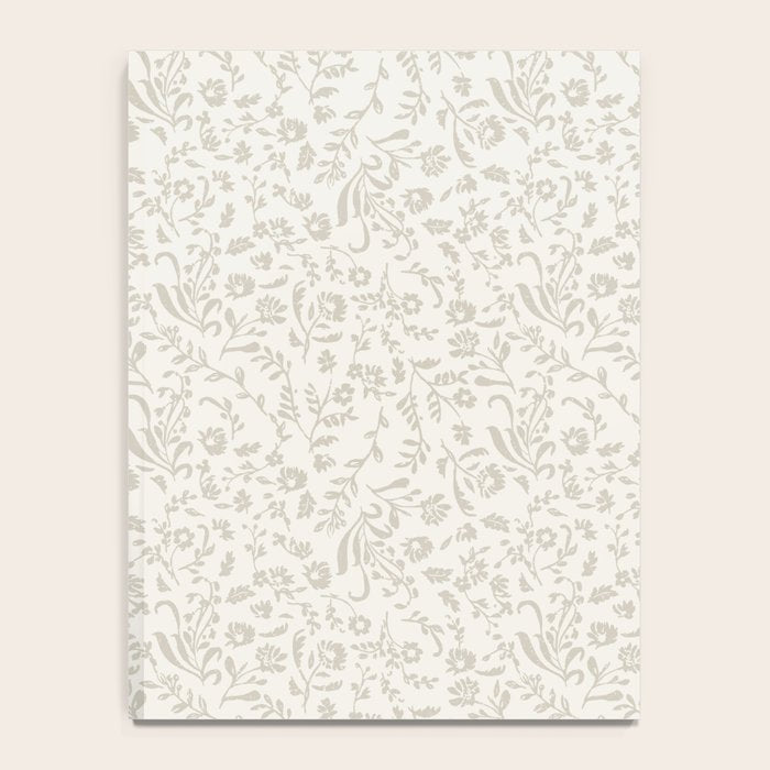 Beige Ditsy Toile Floral Notebook Gallery Image 4