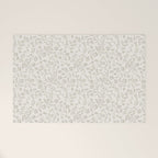 Beige Ditsy Toile Floral Welcome Mat Gallery Image 1