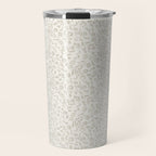 Beige Ditsy Toile Floral Travel Mug Gallery Image 1
