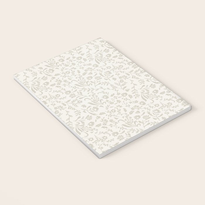 Beige Ditsy Toile Floral Notebook Gallery Image 3