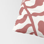 Still LIfe with Three Flowers in a Vase / Red Pillow Sham Gallery Image 4