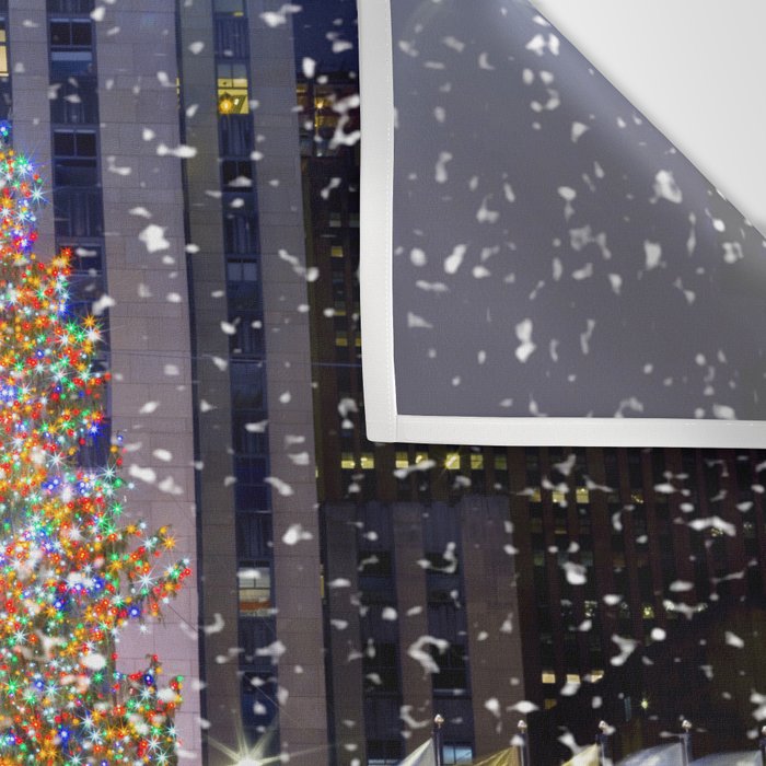 Rockefeller Center Christmas Tree New York City Wall Tapestry Gallery Image 3