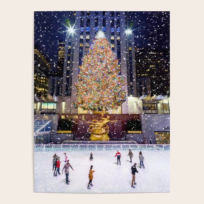 Rockefeller Center Christmas Tree New York City Poster Gallery Image 1