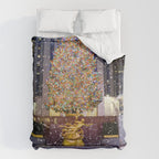 Rockefeller Center Christmas Tree New York City Duvet Cover Gallery Image 6
