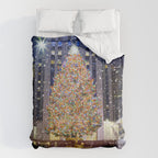 Rockefeller Center Christmas Tree New York City Comforter Gallery Image 6