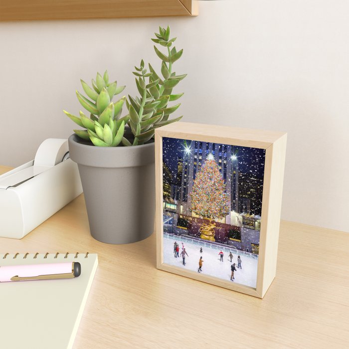 Rockefeller Center Christmas Tree New York City Mini Art Print Gallery Image 2