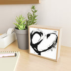 Brushstroke 6: a minimal, abstract, black and white piece Mini Art Print Gallery Image 2