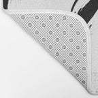 Brushstroke 6: a minimal, abstract, black and white piece Bath Mat Gallery Image 2