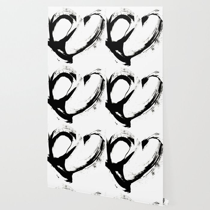 Brushstroke 6: a minimal, abstract, black and white piece Wallpaper Gallery Image 2