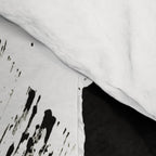 Brushstroke 6: a minimal, abstract, black and white piece Comforter Gallery Image 4