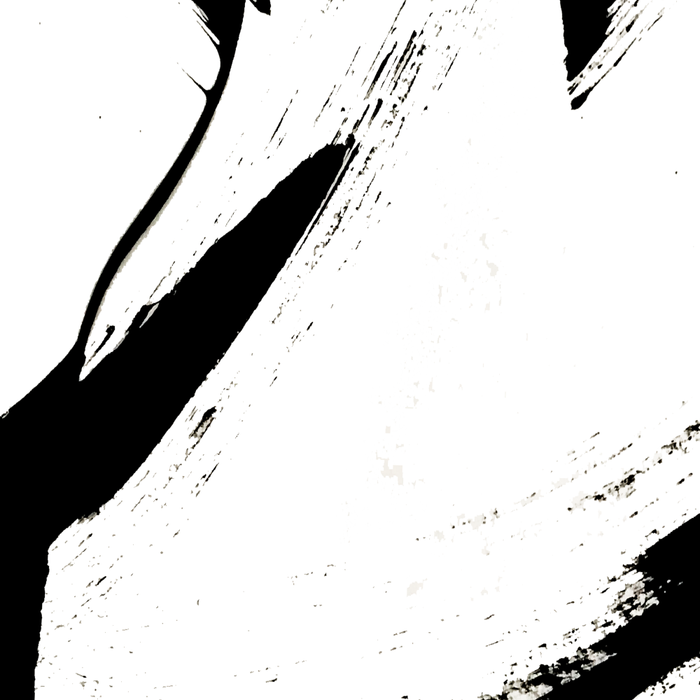 Brushstroke 6: a minimal, abstract, black and white piece Coffee Mug Gallery Image 2