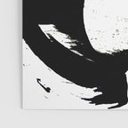 Brushstroke 6: a minimal, abstract, black and white piece Poster Gallery Image 3