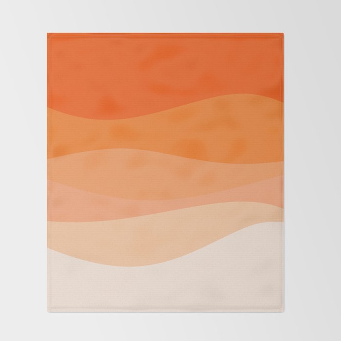 Creamsicle Dream - Abstract Throw Blanket Gallery Image 2