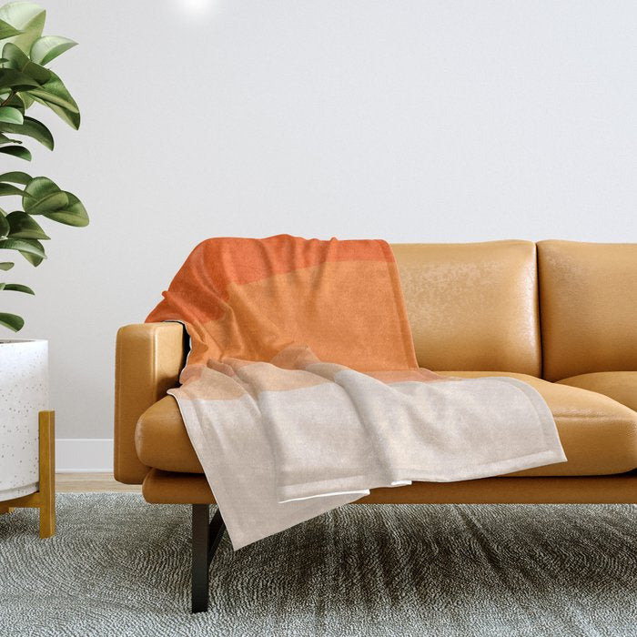 Creamsicle Dream - Abstract Throw Blanket Gallery Image 1