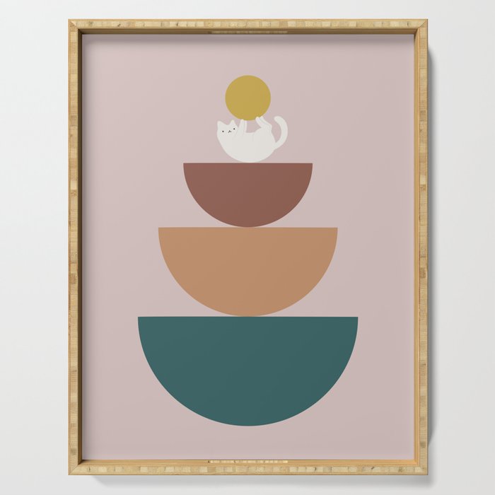 Cat Landscape 196C Serving Tray Gallery Image 1