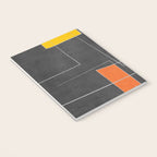 Dark Gray Colorful Shapes White Lines Artwork Notebook Gallery Image 3