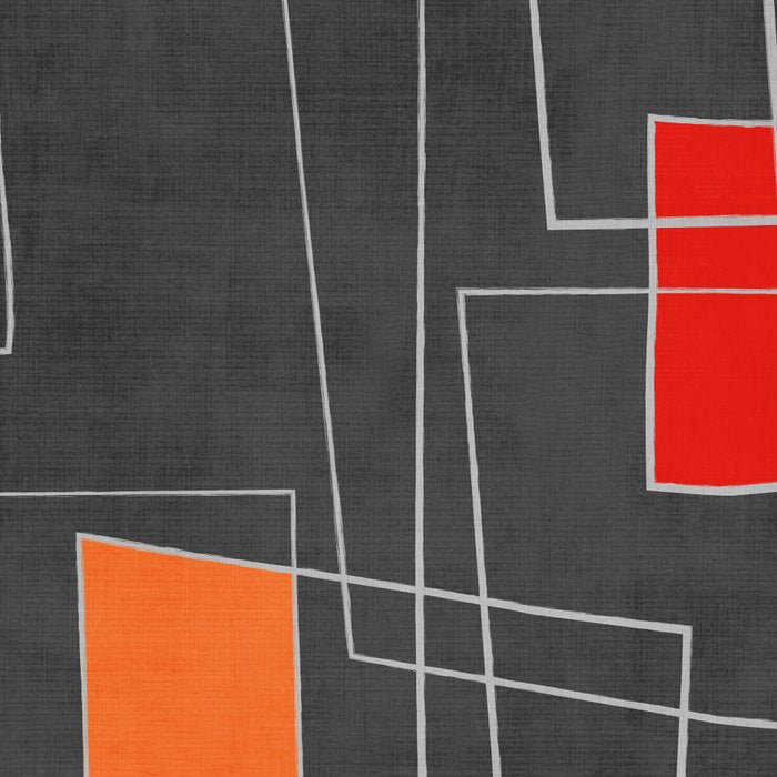 Dark Gray Colorful Shapes White Lines Artwork Coffee Mug Gallery Image 2