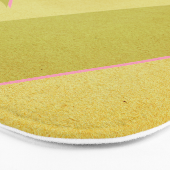 Abstract green and pink shapes Bath Mat Gallery Image 3