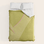 Abstract green and pink shapes Duvet Cover Gallery Image 6