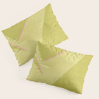 Abstract green and pink shapes Pillow Sham Gallery Image 3
