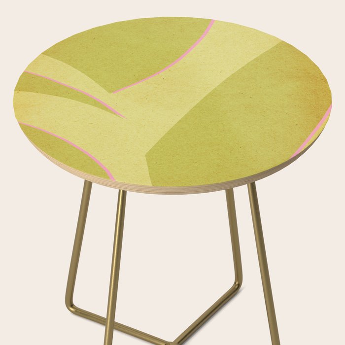 Abstract green and pink shapes Side Table Gallery Image 2