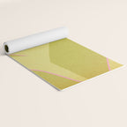 Abstract green and pink shapes Yoga Mat Gallery Image 2
