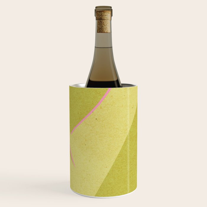 Abstract green and pink shapes Wine Chiller Gallery Image 1
