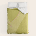 Abstract green and pink shapes Comforter Gallery Image 6