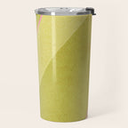 Abstract green and pink shapes Travel Mug Gallery Image 2