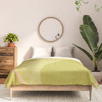 Abstract green and pink shapes Comforter Gallery Image 3