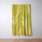 Abstract green and pink shapes Window Curtain Gallery Image 3