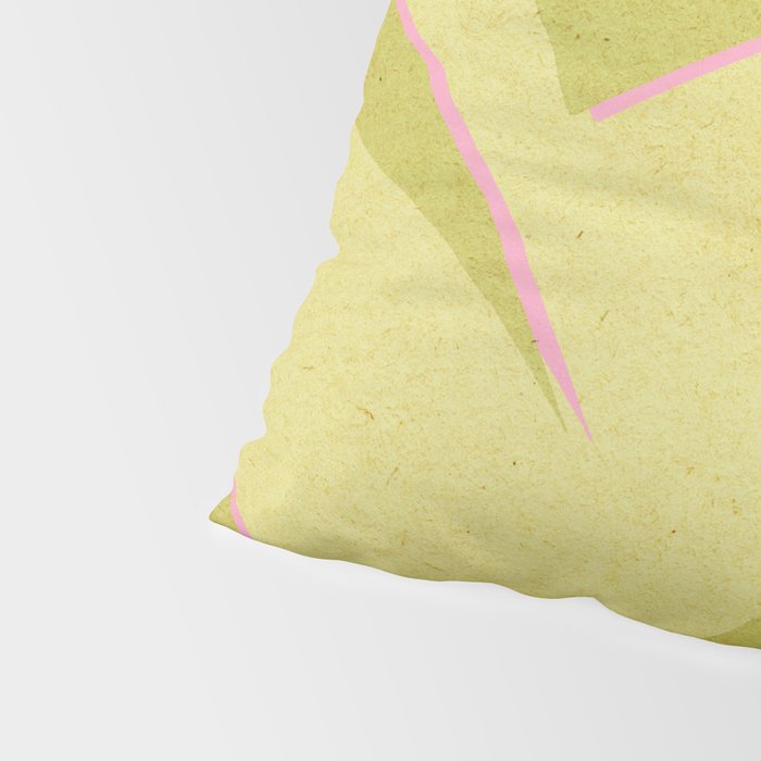 Abstract green and pink shapes Pillow Sham Gallery Image 4