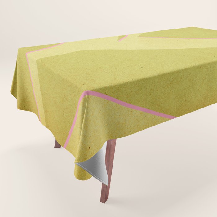 Abstract green and pink shapes Tablecloth Gallery Image 1
