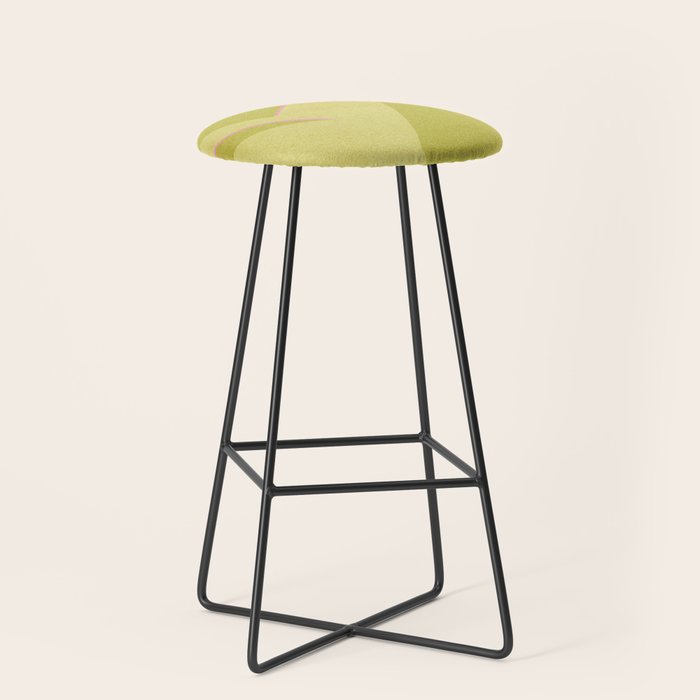 Abstract green and pink shapes Stool Gallery Image 1