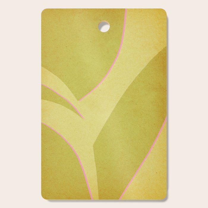 Abstract green and pink shapes Cutting Board Gallery Image 1