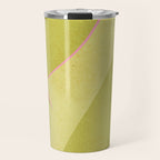 Abstract green and pink shapes Travel Mug Gallery Image 1