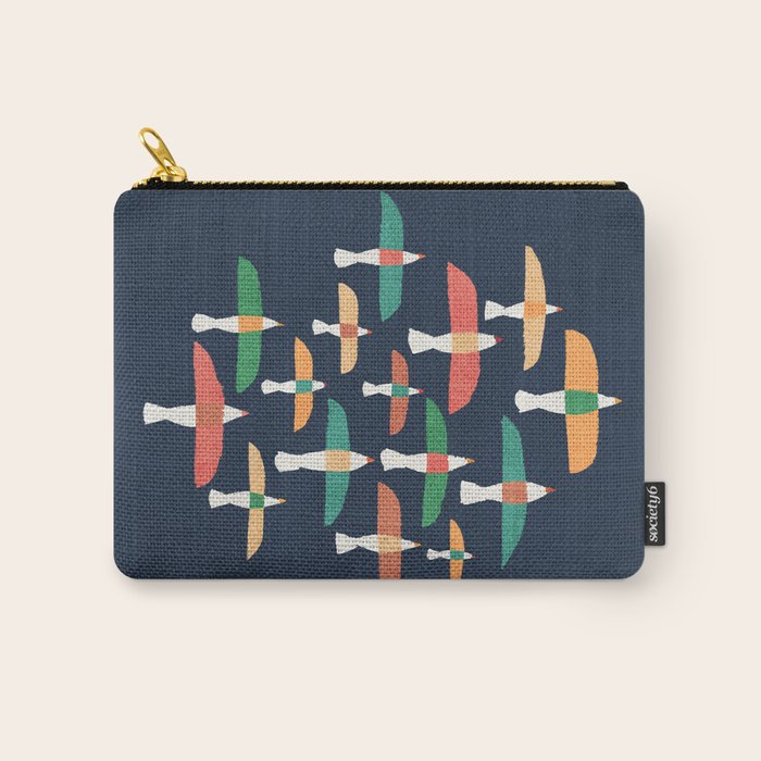 Vintage seagull Carry All Pouch Gallery Image 1