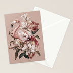 Floral Flamingo Romantic Serenade Stationery Card Gallery Image 2