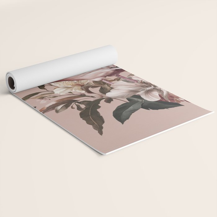 Floral Flamingo Romantic Serenade Yoga Mat Gallery Image 2