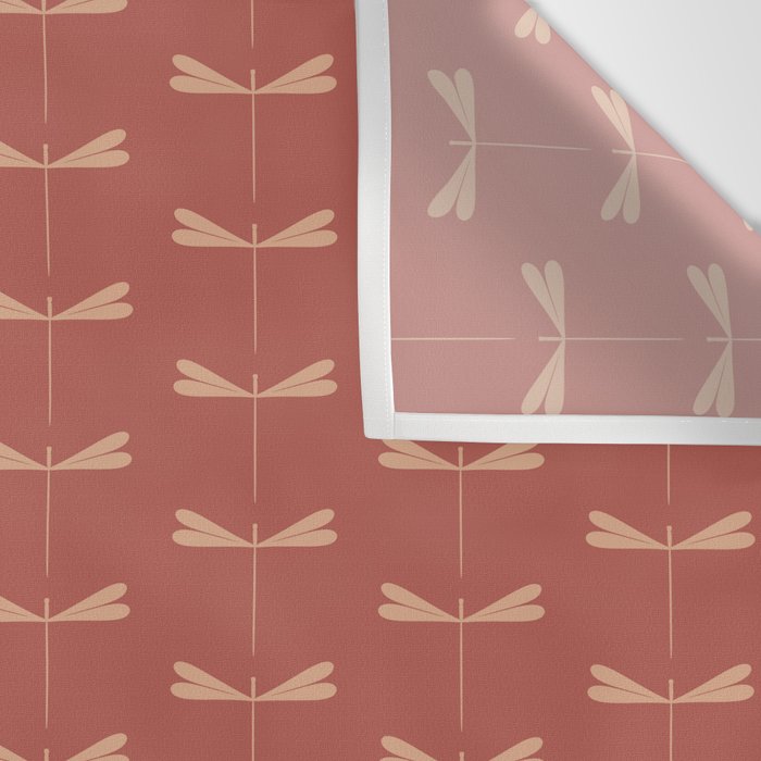 Dragonfly Pattern XVI Rose Pink Wall Tapestry Gallery Image 3