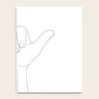 Minimal Line Art Shaka Hand Gesture Notebook Gallery Image 4
