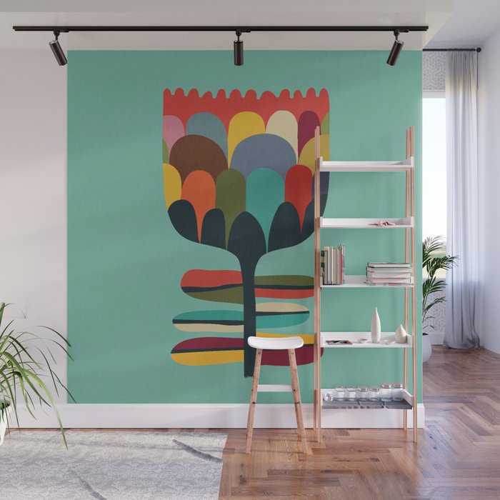 Flower Poet Wall Mural Gallery Image 1