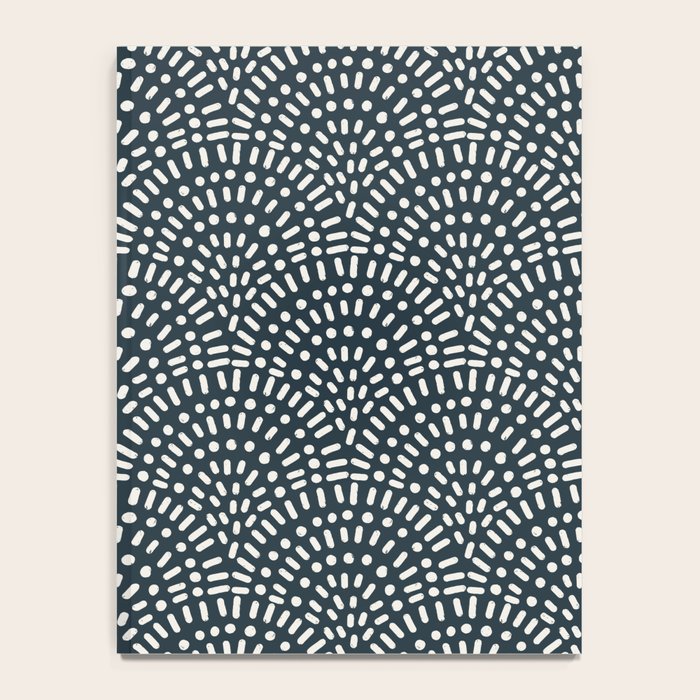 Boho Deco Fan . Navy Notebook Gallery Image 4